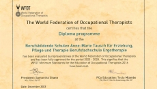 Erneute Anerkennung durch den Weltverband der Ergotherapeuten (WFOT-Anerkennung)
