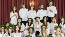 Traditionelles schwedisches Luciafest für alle Klassen